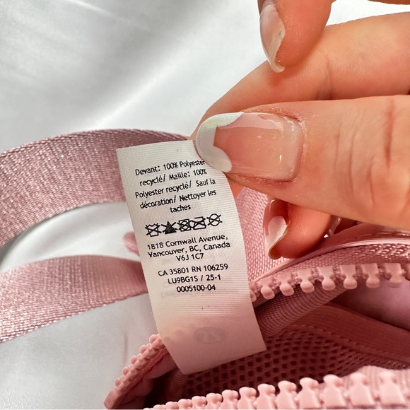 Lululemon Everywhere Belt Bag 1L New Calypso Pink Nylon Athleisure Crossbody - Picture 9 of 11